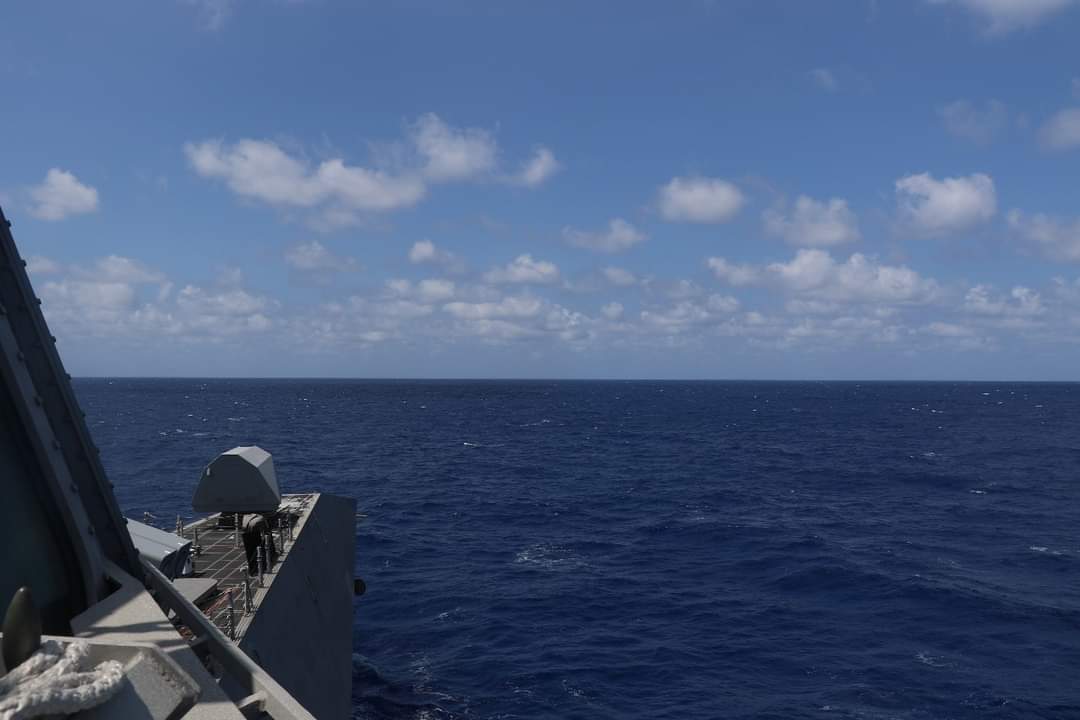 Steaming in the vicinity of the Mindoro Strait, Feb 29. USINDOPACOM forces perform ops in & around critical passages and tradeways to deter threats that create regional instability and impinge on the free flow of goods, people, and ideas. #CriticalWaterways #SafeAndSecureSeas