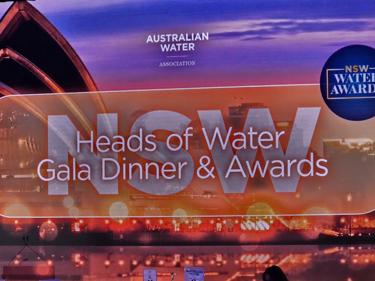 Representing @UniCanberra @UCSciTech @UC_CAWS @IAEUC at the @AustralianWater #nsw Heads of Water Gala Dinner and Awards celebrating @UC_CAWS Phil Duncan's nomination for an award ... @j9deakin @FionaDyer @actgovernment