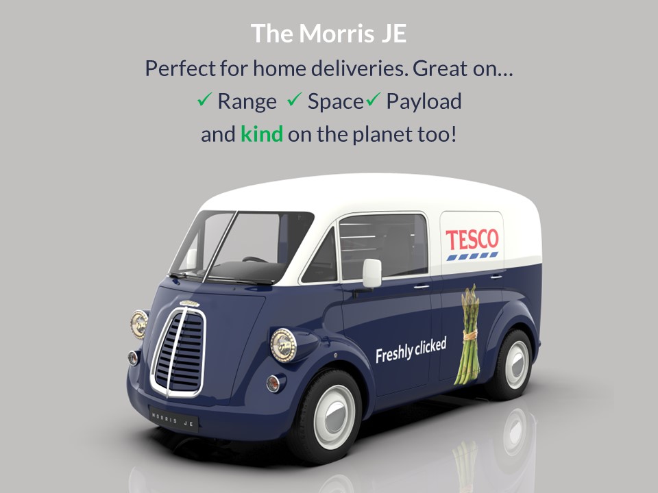 A perfect solution for home deliveries! #MorrisJE delivers on range, payload, space, and is kind to the environment.
morris-commercial.com/preorder/
#homedelivery #homedeliveries #food&drink #electricvehicles #ev #zeroemissions #EVIndustry #electricvans #supermarkets #FullyCharged