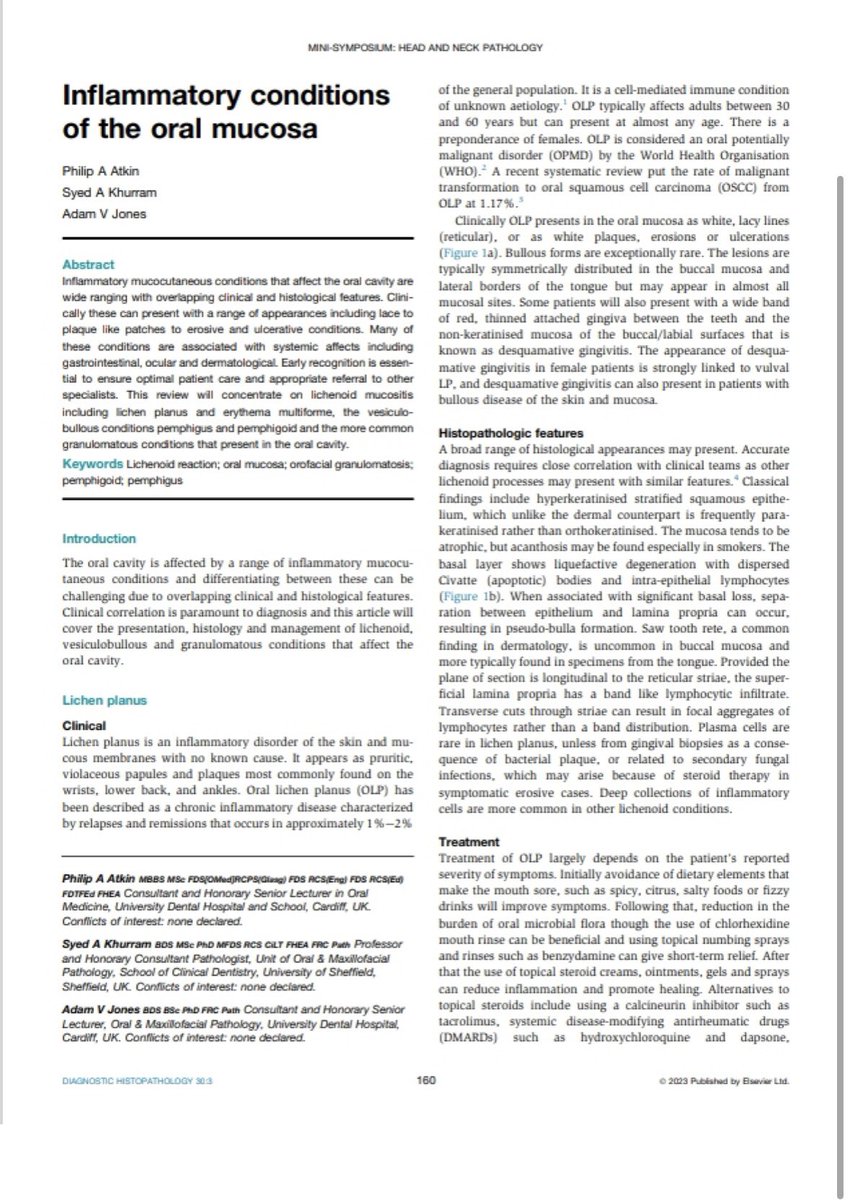 New paper from authors in <a href="/CardiffDental/">School of Dentistry I Ysgol Deintyddiaeth</a> and <a href="/ShefDentistry/">School of Clinical Dentistry | Sheffield</a> doi.org/10.1016/j.mpdh…