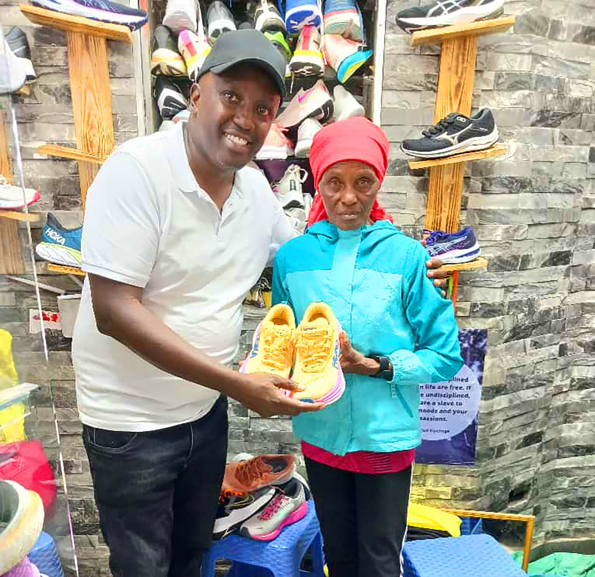 65-year-old marathoner Cucu Carol is all set for the inaugural Wangari Maathai Marathon representing team Crimson Communications on the 3rd of March 2024. See you there! #PowerOfOne #NoHumanIsLimited #He4She