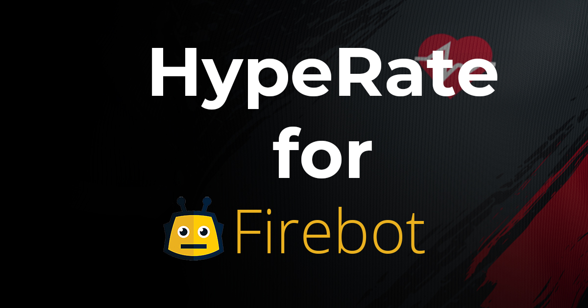 Hyperate_io's tweet photo. Fire up your stream with HypeRate and @FirebotApp! Ignite your broadcast with enhanced interactivity and flair. ❤️‍🔥⭐️🤖 https://t.co/3KGTYAduGl