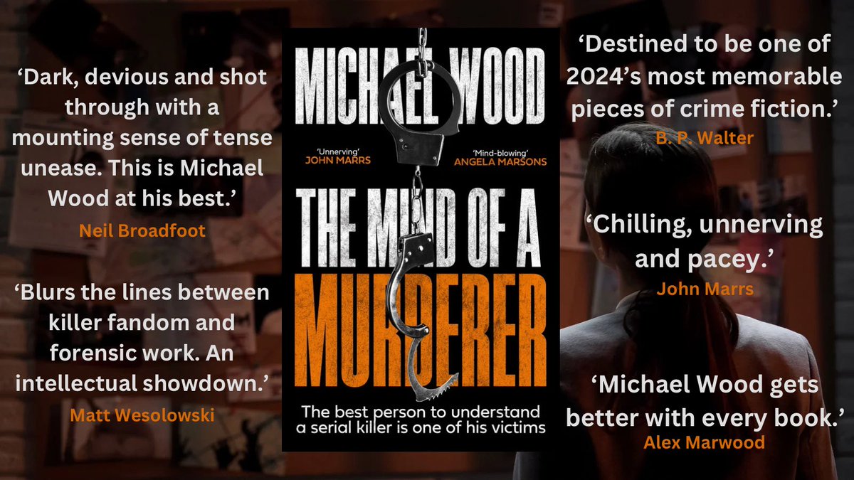 MichaelHWood's tweet photo. It’s publication month! THE MIND OF A MURDERER is out on the 28th and I apologise I’m advance for prostituting myself for the next 28 days to sell as many books as I can. Preorder from your favourite bookshop. I’m saving for a pony. 😃 https://t.co/nf6xbvOLYM