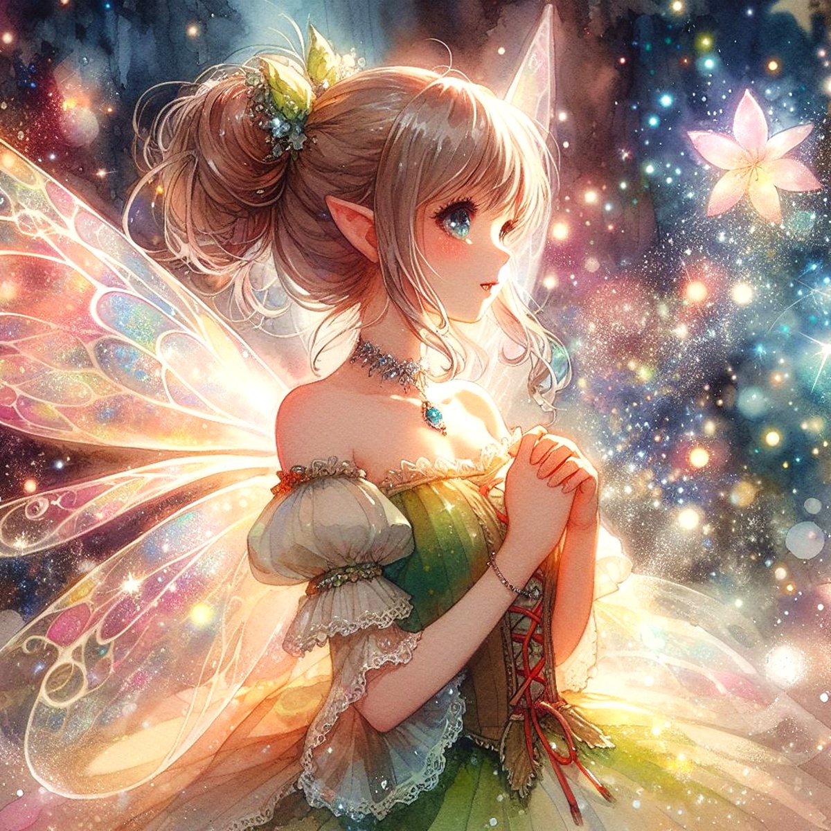 Fairy Illustration Fantasy,LTX #AIイラスト #妖精 #dalle3