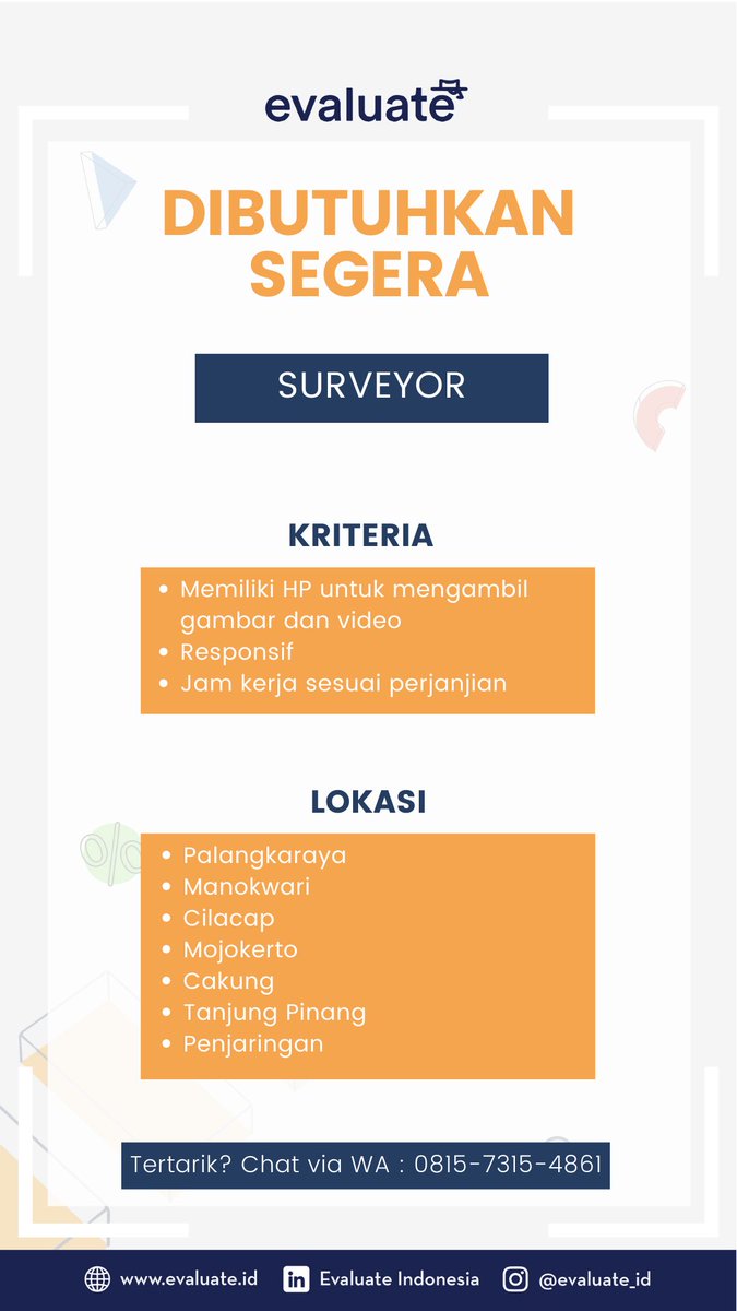Dibutuhkan : Mystery Shopper SEGERA! ✨

Minat? Yuk Chat ke : 0815 7315 4861

cc @jktkerja <a href="/hrdbacot/">HRD BACOT</a> @mas_recruiter #lokermase #InfoLoker #hrdbacot #loker2024 #lokercot