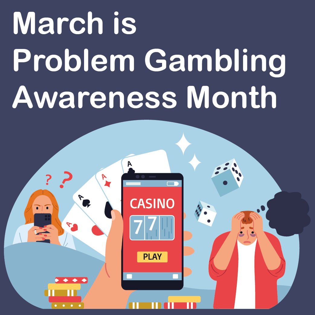🎰 March 2024 is Problem Gambling Awareness Month! 📣 We extend our heartfelt thanks to the National Council on Problem Gambling @NCPGambling for their tireless efforts in raising awareness and advocating for those affected by problem gambling.