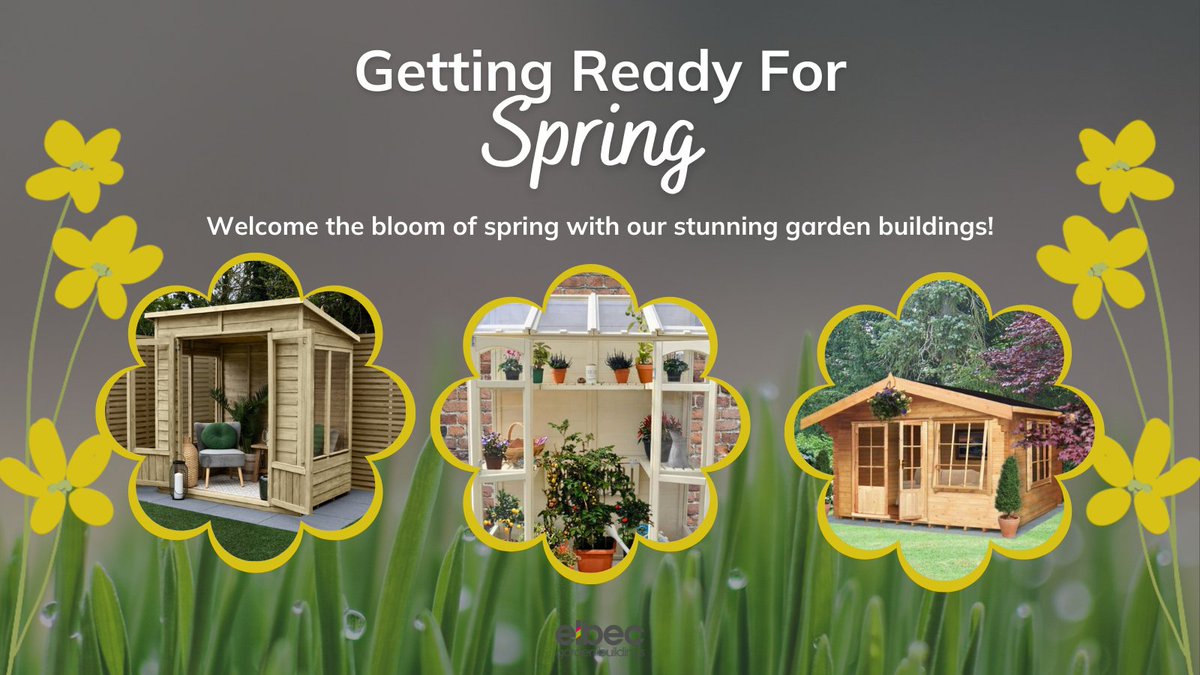 🌷 Create your own oasis of tranquillity or a cosy workspace amidst the blossoms with your dream garden building from elbec this year!  

#elbecgardenbuildings #gardenbuildingideas #springplanning #springgarden #gardenbuildings  #gardenbuilding #gardenstructures #springtime