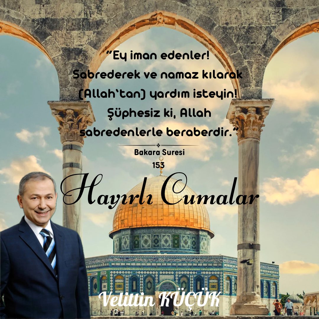 “Ey iman edenler! Sabrederek ve namaz kılarak (Allah’tan) yardım isteyin! Şüphesiz ki, Allah sabredenlerle beraberdir.(Bakara Suresi 153.Ayet)” 🙏 #hayırlıcumalar