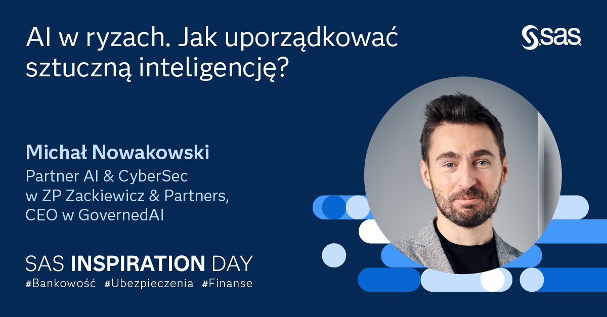 Polecamy wystąpienie Michała Nowakowskiego, Partnera AI & CyberSec w ZP Zackiewicz & Partners, który podpowie, jak odpowiedzialnie kierować rozwojem AI w organizacji. SAS Inspiartion Day - 20 marca - Warszawa 2.sas.com/6018nAD5A