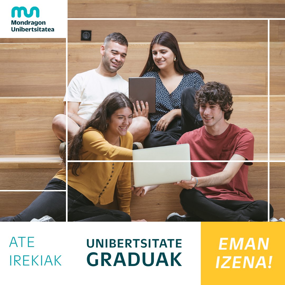 Mondragon Goi Eskola Politeknikoa (@mu_gep) on Twitter photo 📣 Ingeniaritza graduetako ATE IREKIAK!
📆 Martxoak 16
⌚ 11:00
📍Arrasate, Galarreta Eko Campusa, Bilbao AS Fabrik.
📆 Martxoak 20
⌚ 18:00
📍Goierri
✍🏻 ow.ly/gGAL50Qx8oF
<a href="/MU_gep/">Mondragon Goi Eskola Politeknikoa</a> #AteIrekiak 📣 Ingeniaritza graduetako ATE IREKIAK!
📆 Martxoak 16
⌚ 11:00
📍Arrasate, Galarreta Eko Campusa, Bilbao AS Fabrik.
📆 Martxoak 20
⌚ 18:00
📍Goierri
✍🏻 ow.ly/gGAL50Qx8oF
<a href="/MU_gep/">Mondragon Goi Eskola Politeknikoa</a> #AteIrekiak
