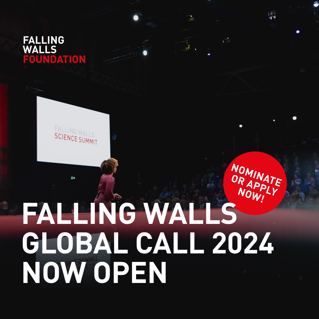 #FallingWalls #GlobalCall24 is open! From 1 MAR – 1 MAY, nominate groundbreaking research or apply your own project. 🚀 Don't miss this chance to gain global recognition, network with experts, and drive change. Apply now: bit.ly/3OQxIaE