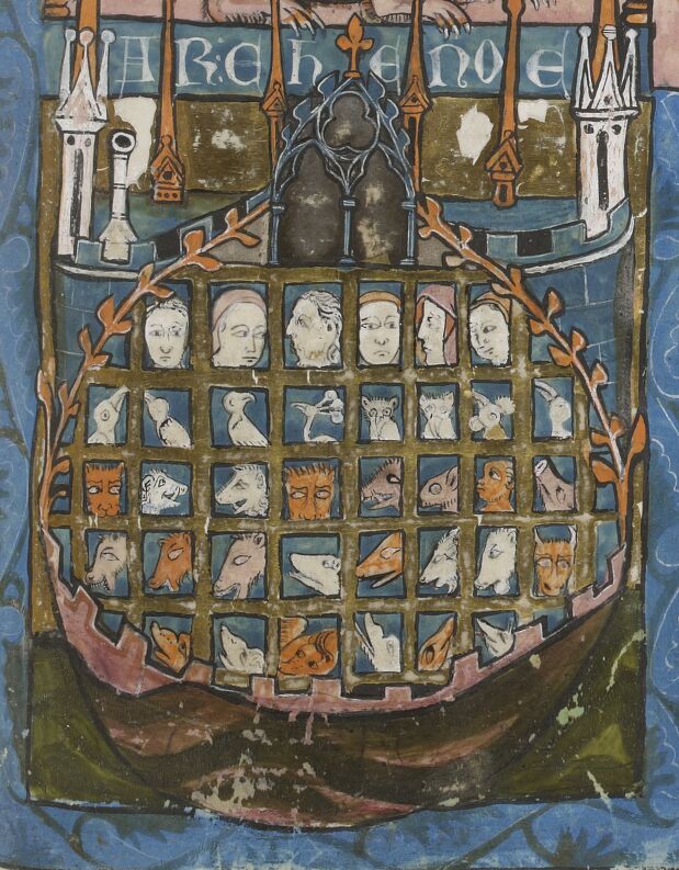 Came across this medieval Ark. Strangely well ordered but a bit sinister and scary.
#NoahsArk