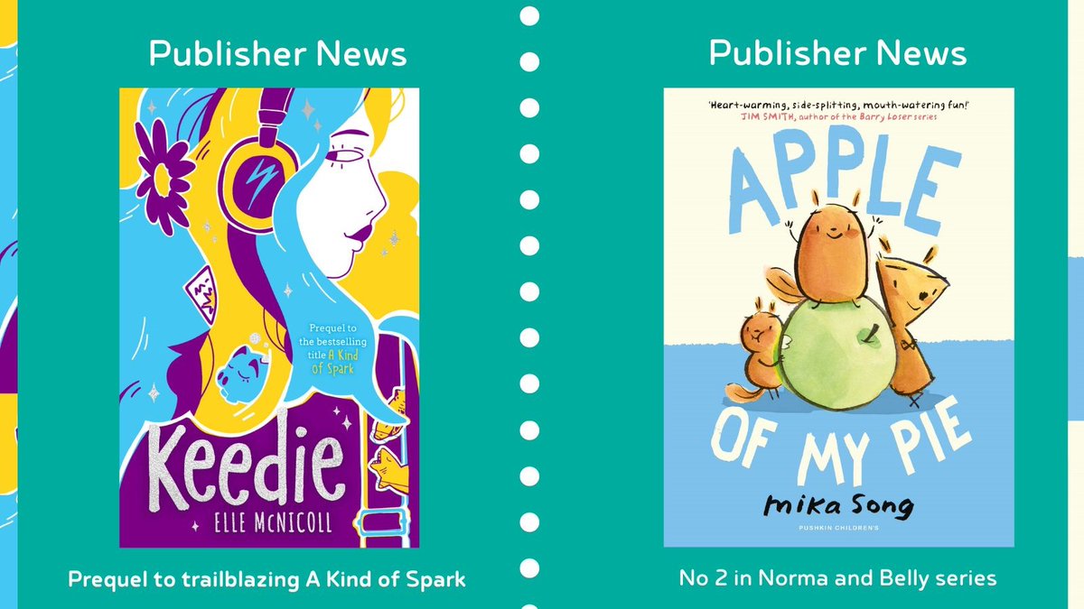 Cheer yourself up on this rainy 🌧️ Friday and request copies of the below! ⬇️ 🌺 Much-anticipated sequel to the trailblazing A Kind of Spark from @BooksandChokers 🍏 Second in the funny and heart-warming Norma and Belly graphic novel series DM or email now to request!