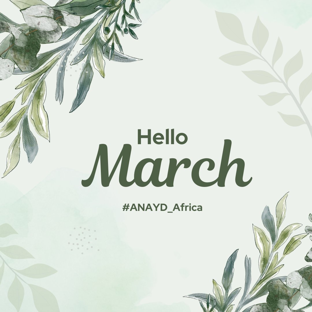 A new month is an opportunity to start afresh. Take it and make the most of it in this new month. Happy New Month #ANAYD_Africa