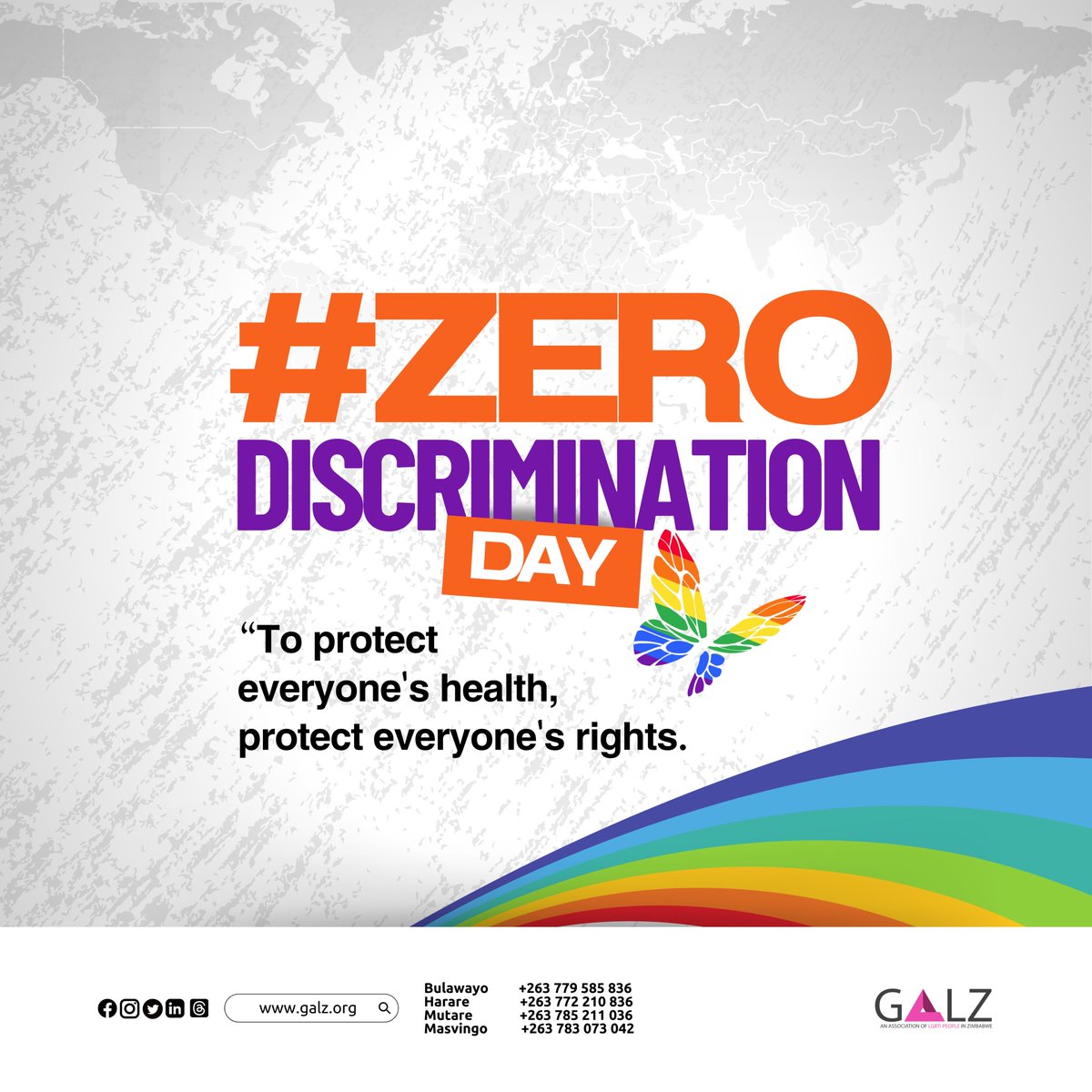 Celebrating diversity and equality!
#ZERO
#noroomforhate
#EndDiscrimination
#lovealliance