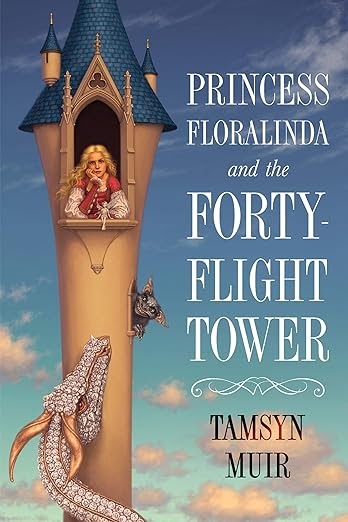 Princess Floralinda and the Forty-Flight Tower by Tamsyn Muir: Book Beginnings on Fridays, First Line Friday, The Friday 56, and Book Blogger Hop dlvr.it/T3SSq7