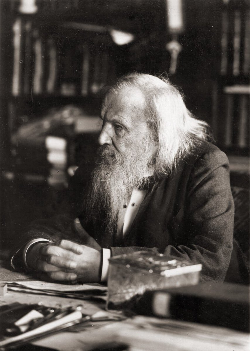 Russia's tweet image. ⚗️#OTD in 1869, genius Russian chemist Dmitri #Mendeleev completed his comprehensive version of the Periodic Table of Chemical Elements

🧑‍🔬 Today school students start fathoming the mysteries of science from this tabular display of the elements based on its atomic weigh &amp;amp; valence
