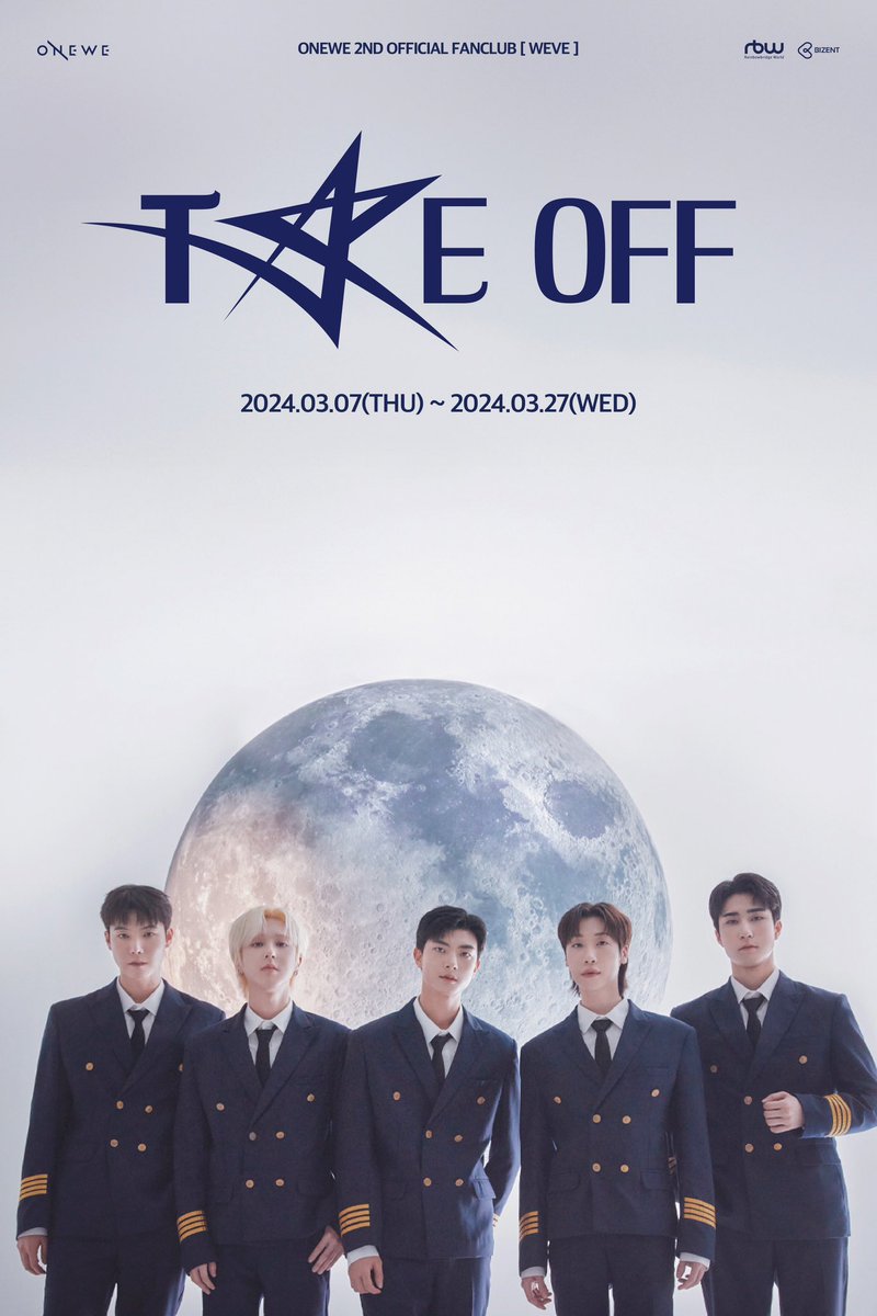 [#ONEWE]

🛩 ONEWE 2ND OFFICIAL 
FANCLUB [WEVE] 🛩

🔭 TAKE OFF 🔭

🌕 CONCEPT PHOTO 🌕

📍 가입 기간
✔ 240307 (THU) 
~ 240327 (WED)

#원위 #위브 #WEVE 
#TAKE_OFF