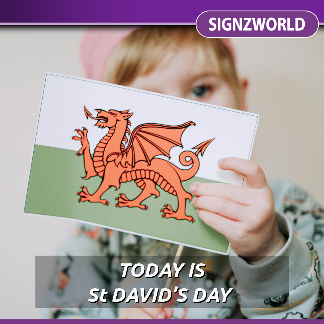 St DAVID'S DAY
Today is one of the most colourful days of the year in Wales. You'll find bright yellow daffodils, green leeks and vibrant traditional dress on parade. Why not sublimate a flag with the famous red dragon and wave it with pride!
🏴󠁧󠁢󠁷󠁬󠁳󠁿🏴󠁧󠁢󠁷󠁬󠁳󠁿🏴󠁧󠁢󠁷󠁬󠁳󠁿 #StDavid'sDay #vinylcutter