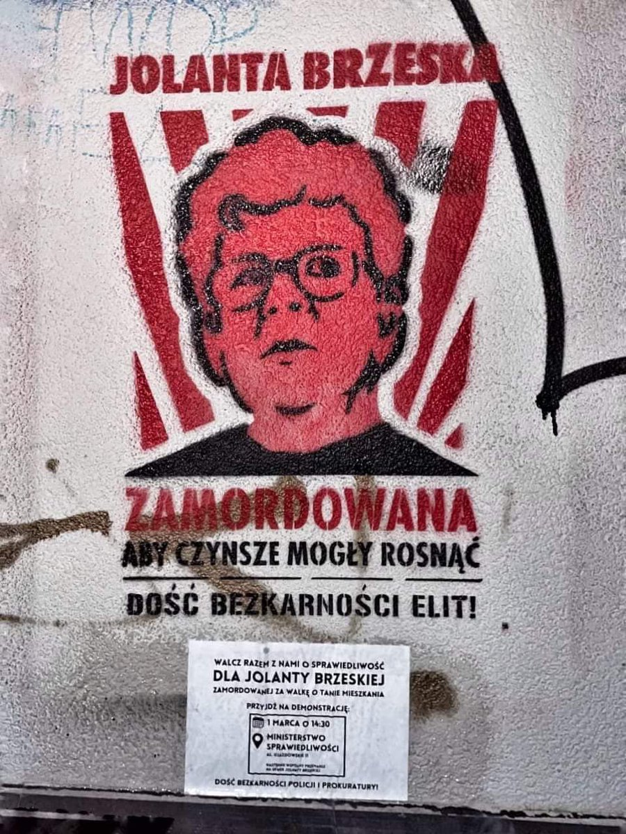 Dzisiaj 13 rocznica śmierci Jolanty Brzeskiej, która została spalona żywcem w lesie Kabackim.

Policja i prokuratura: nie zabezpieczyła monitoringu i billingów, nie przesłuchała miesiącami głównych podejrzanych, nie sprawdziła ich alibi, mieszkanie Brzeskiej przeszukała dopiero