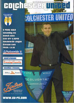 Laitty's tweet photo. On the #colu day

1st March 2003
Nationwide League Division Two

#Colu 4️⃣
Gareth Williams 7, 36, 72, Joe Keith 53

𝗣𝗼𝗿𝘁 𝗩𝗮𝗹𝗲 1️⃣
Marc Bridge-Wilkinson 55

Att: 3,581
Ref: Scott Mathieson

https://t.co/60tFbJQ6QO

@coludata @ColU_Official @OfficialPVFC https://t.co/mtEG1HIEhK