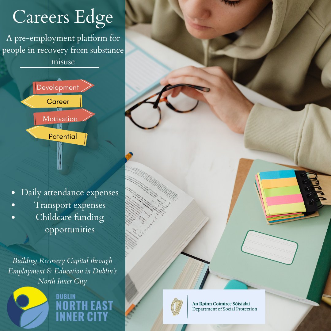 Careers edge is a 14 week pre-employment platform for people in recovery from substance misuse in Dublin 1. The next program is scheduled for the 8th of March. Contact Martin the coordinator on 0877921515 or mnugent@bcpartnership.ie #SupportRecovery #RecoveryCapital #NEIC