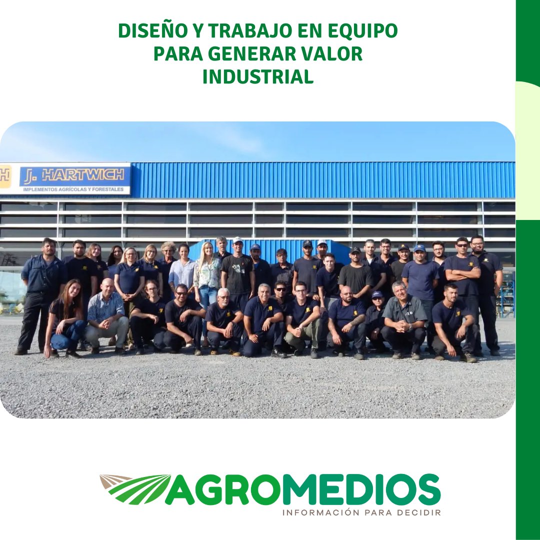 Convencidos que un elenco de profesionales en sus diferentes disciplinas hace punta para el desarrollo industrial.
Se profundiza en la fabricación de implementos agrícolas y forestales para el mercado local y el exterior, dijo el gerente Comercial de la empresa <a href="/JulioHartwich/">J.Hartwich</a>