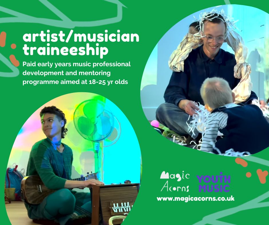 📢 Calling #GreatYarmouth folk! Come and work (and play!) with us on this paid early years musical play traineeship funded by @YouthMusic magicacorns.co.uk/post/paid-trai…