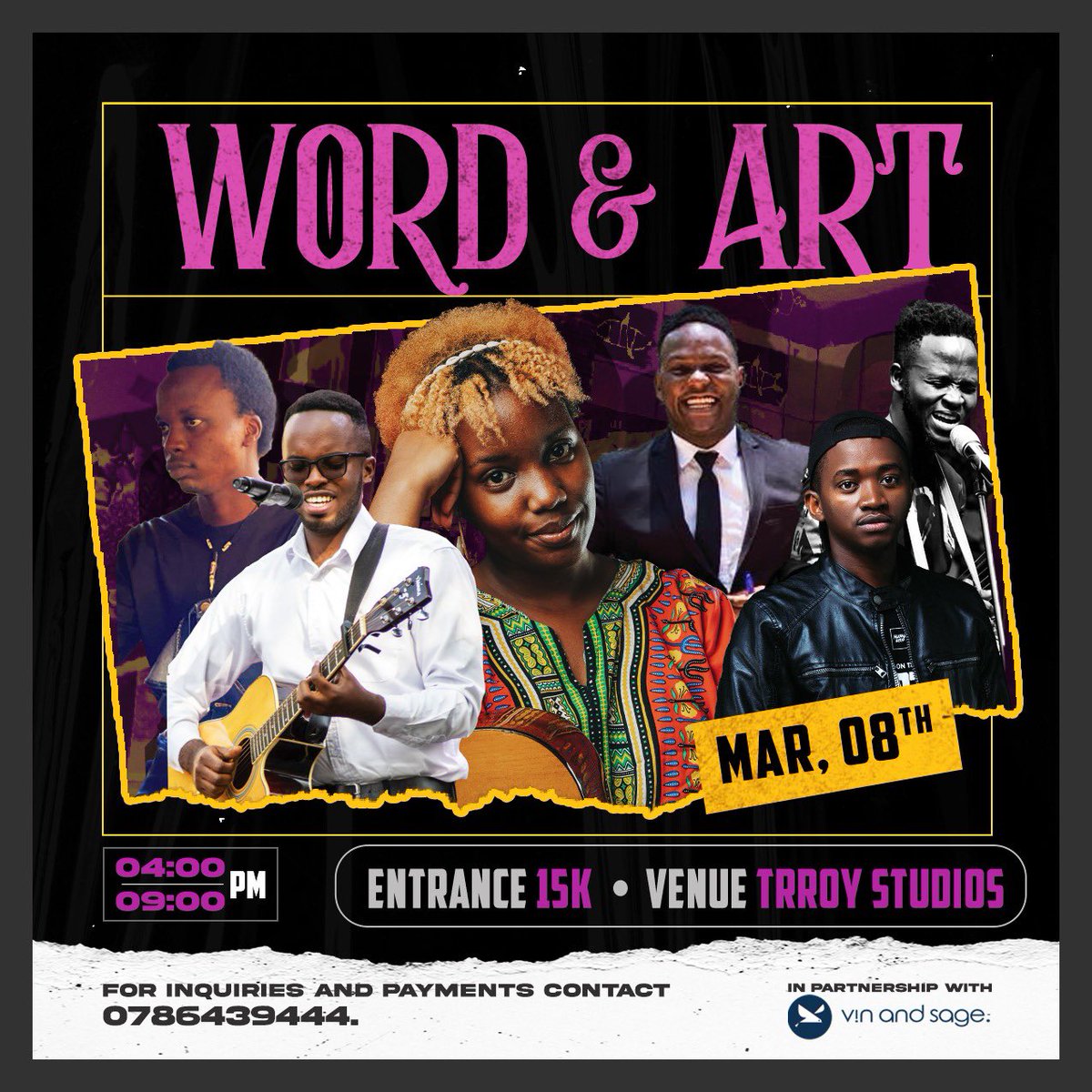 8/3/2024
Word & Art @MotivUG 
I’ll be performing new pieces alongside amazing artists like @wake_256. 
 
Check out the poster for the details! 

#SoetryToTheWorld
#WordandArt 
2/3