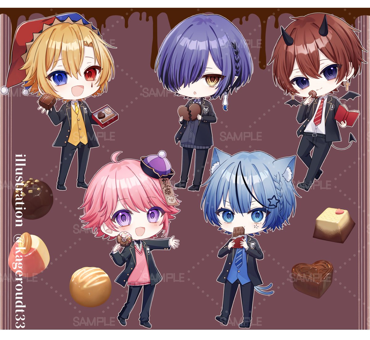 どるれく様のライブグッズ用にミニキャライラストを担当させて頂きまし