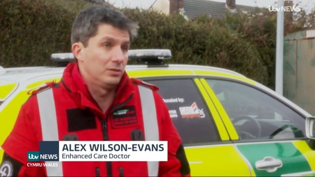 The joys of being married to Super-Doc. Very proud of him and all the volunteer medics at @MEDSERVEWales who go above and beyond to save lives, on top of their day job. Full story here: itv.com/news/wales/202…