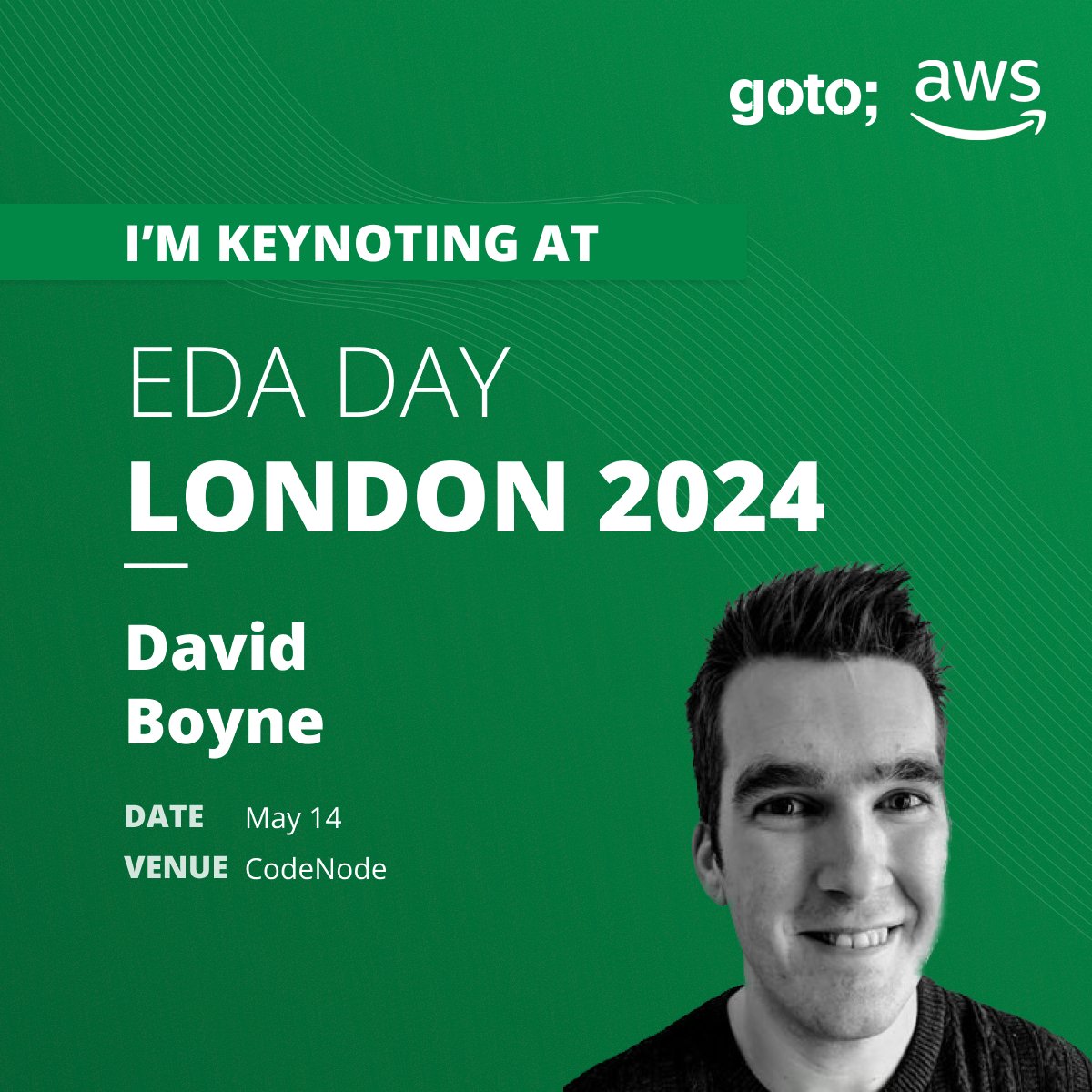 Super excited to share with you all I'm going to be keynoting this years EDA day in London❤️ Going to be fun! If you are interested in event-driven architectures and want a full day conference around it then this may be for you 🙏 (link below) 👇