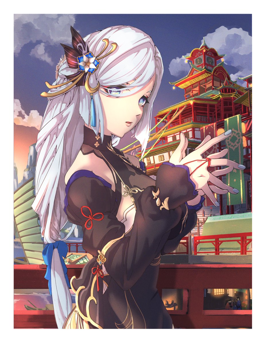illust_Junk's tweet photo. 申鶴新衣装買いました
#原神 #GenshinImpact #申鶴 https://t.co/xeZFL7xWJm