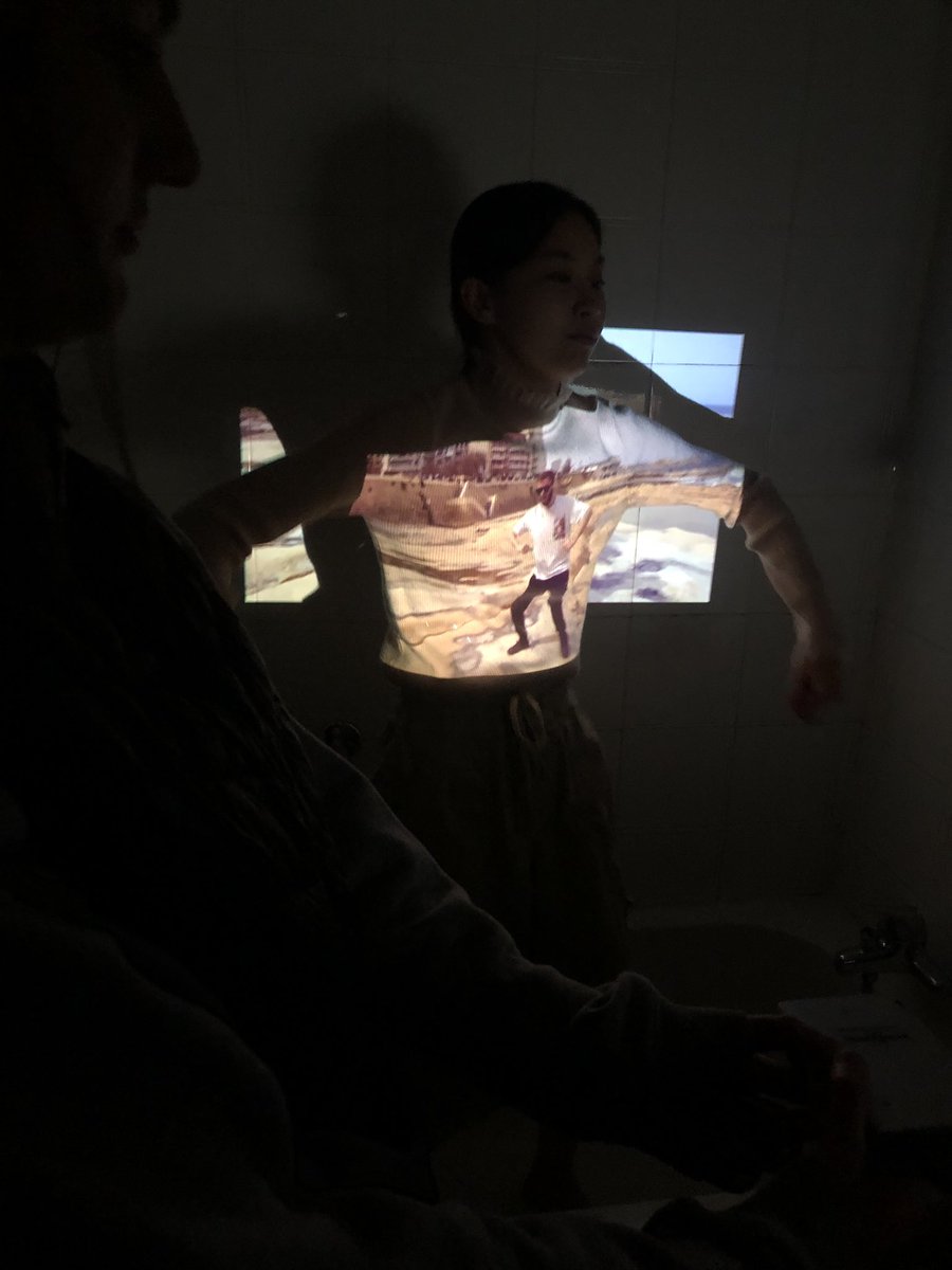 DMUPerfArts's tweet image. Day 4. 3rd years artist residency in Malta. The rain will not deter us. Projecting dancing bodies on dancing bodies in bathrooms. @DMUglobal @dmuleicester