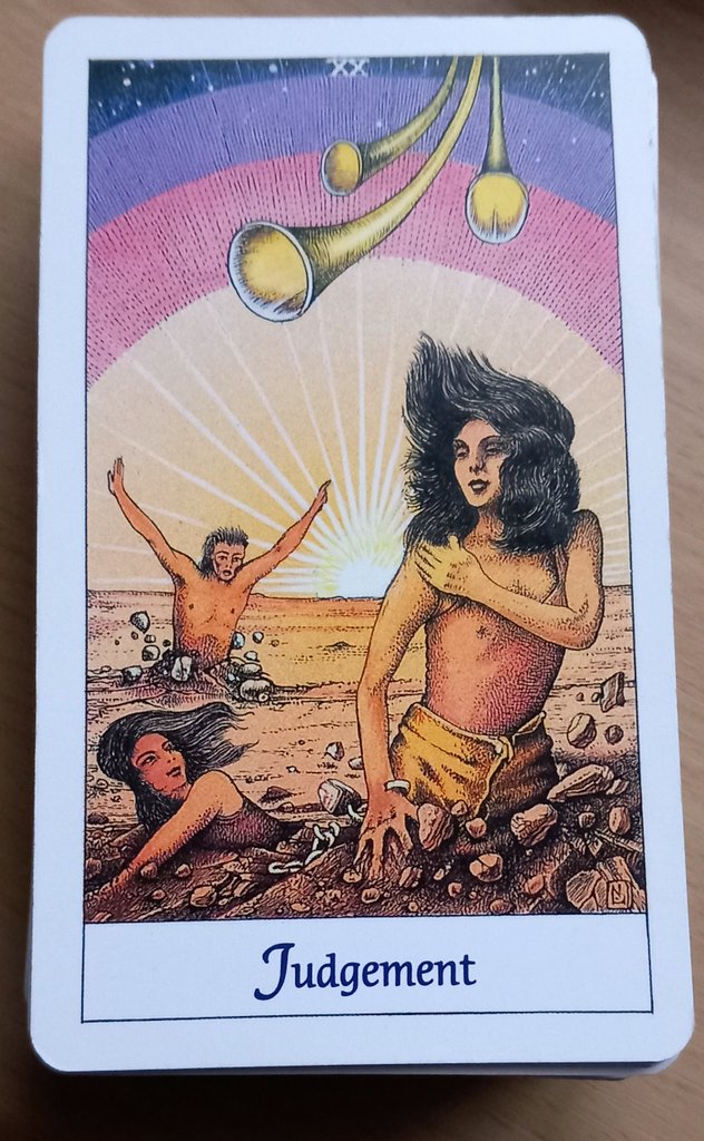 O1/03/24
#Judgement 
Cosmic #Tarot 
The feeling I'm getting today is that you've realised within yourself what others have been saying for some time.
You're seeing it for yourself.
It's having a big impact because you've realised it powerfully within your own spirit.
#awakening