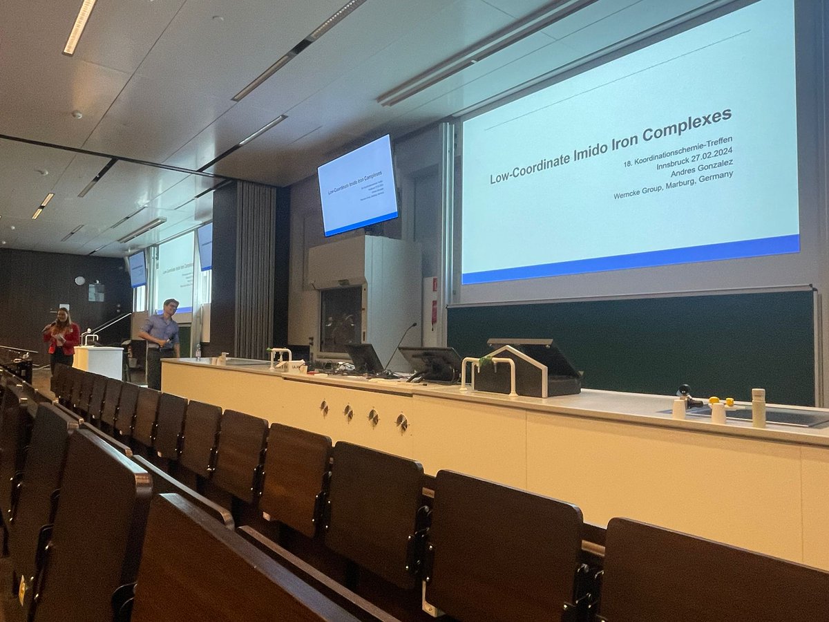 Gunnar Werncke (@wernckegunnar) on Twitter photo Back from #kct2024 <a href="/uniinnsbruck/">@uniinnsbruck@social.uibk.ac.at</a>. The best meeting to get know what is currently driving the German (and austrian) coordination chemistry groups, and great to update on the newest scientific gossip. Wonderful talks by the PhD students, such as our very own Andres. Back from #kct2024 <a href="/uniinnsbruck/">@uniinnsbruck@social.uibk.ac.at</a>. The best meeting to get know what is currently driving the German (and austrian) coordination chemistry groups, and great to update on the newest scientific gossip. Wonderful talks by the PhD students, such as our very own Andres.