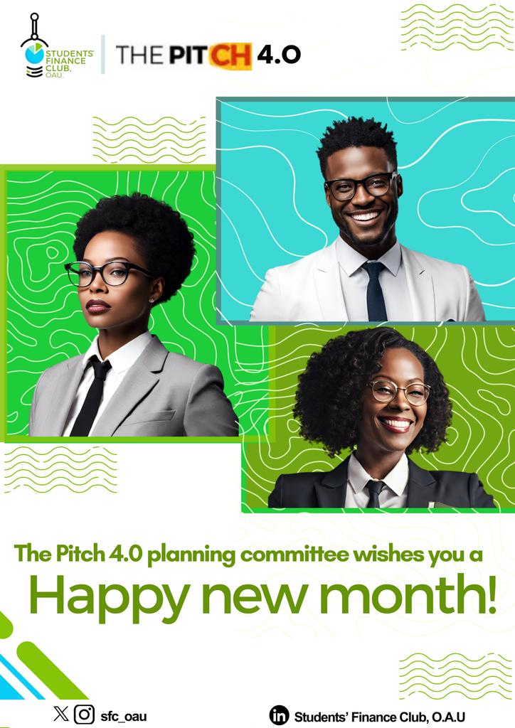 sfc_oau's tweet photo. Welcome to a new month! 🎉*

Remember, each new month is a fresh start, a chance to set new goals and chase your dreams. 

Stay tuned for exciting updates concerning "The Pitch 4.0"
Let's make this month one to remember.

From, 
 The Pitch 4.0 planning committee, SFC OAU. https://t.co/WIhOm5putA