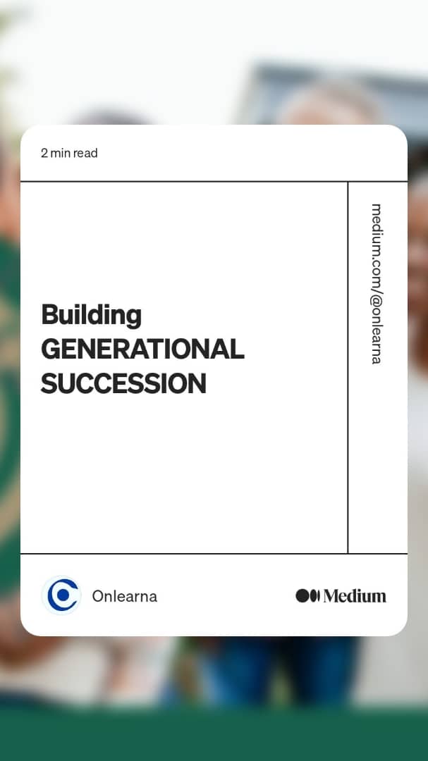 EduplanaAdvisor's tweet photo. TGIF 🥳🥳🥳
Understanding helps you to achieve outstanding results.
Our Friday blog is out Building Generational Succession.

Read here;
https://t.co/Eio3Yi8sdN https://t.co/mIIAWMdHio