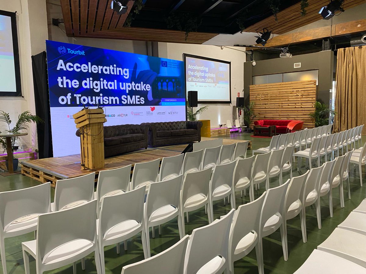 Tourbit_EU's tweet image. 📌 It&apos;s here! The #TourbitFinalConference: Accelerating the Digital Uptake of Tourism SMEs kicks off at the @Valkiriahub in Barcelona.

Immerse yourself in the latest digital trends in tourism, learn from the experts and network.

🔴 Watch it live: youtube.com/live/lgCGBPLQr…