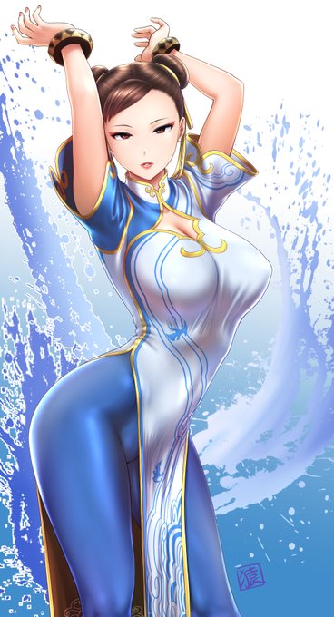 ちゅんりーさんお誕生日オメ #春麗生誕祭 今年は去年の冬コミの表紙絵から!(ちょっと手直しした) 