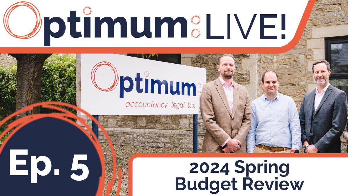 March 6 is Budget day - what will the Chancellor’s announcements mean for you and your business? We’ll be analysing #Budget2024 live at 2pm on March 7. You can watch live & ask questions or watch on demand facebook.com/OptimumProfess… youtube.com/@OptimumPS linkedin.com/company/optimu…