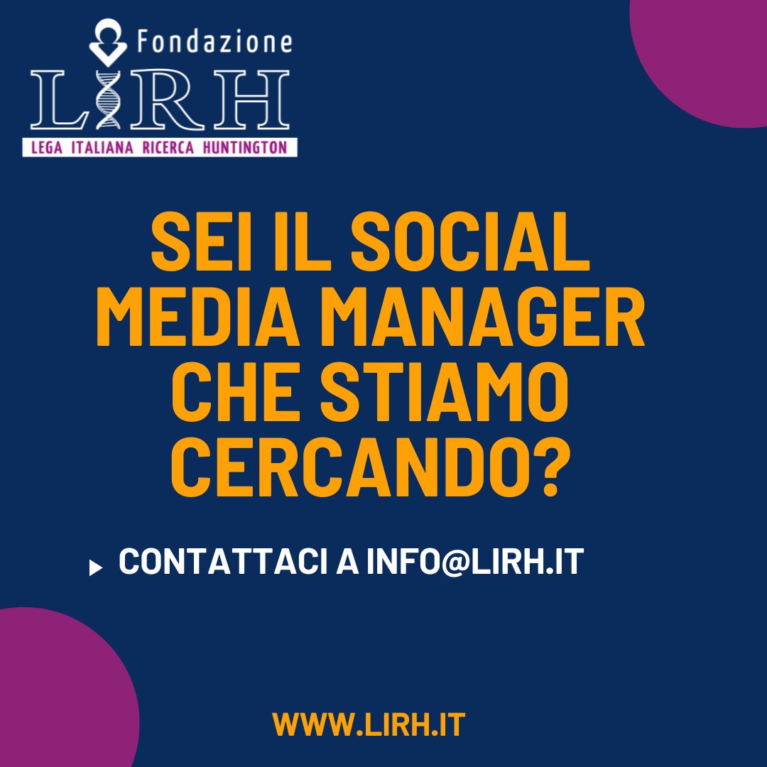 Fondazione LIRH (@lirhonlus) on Twitter photo 