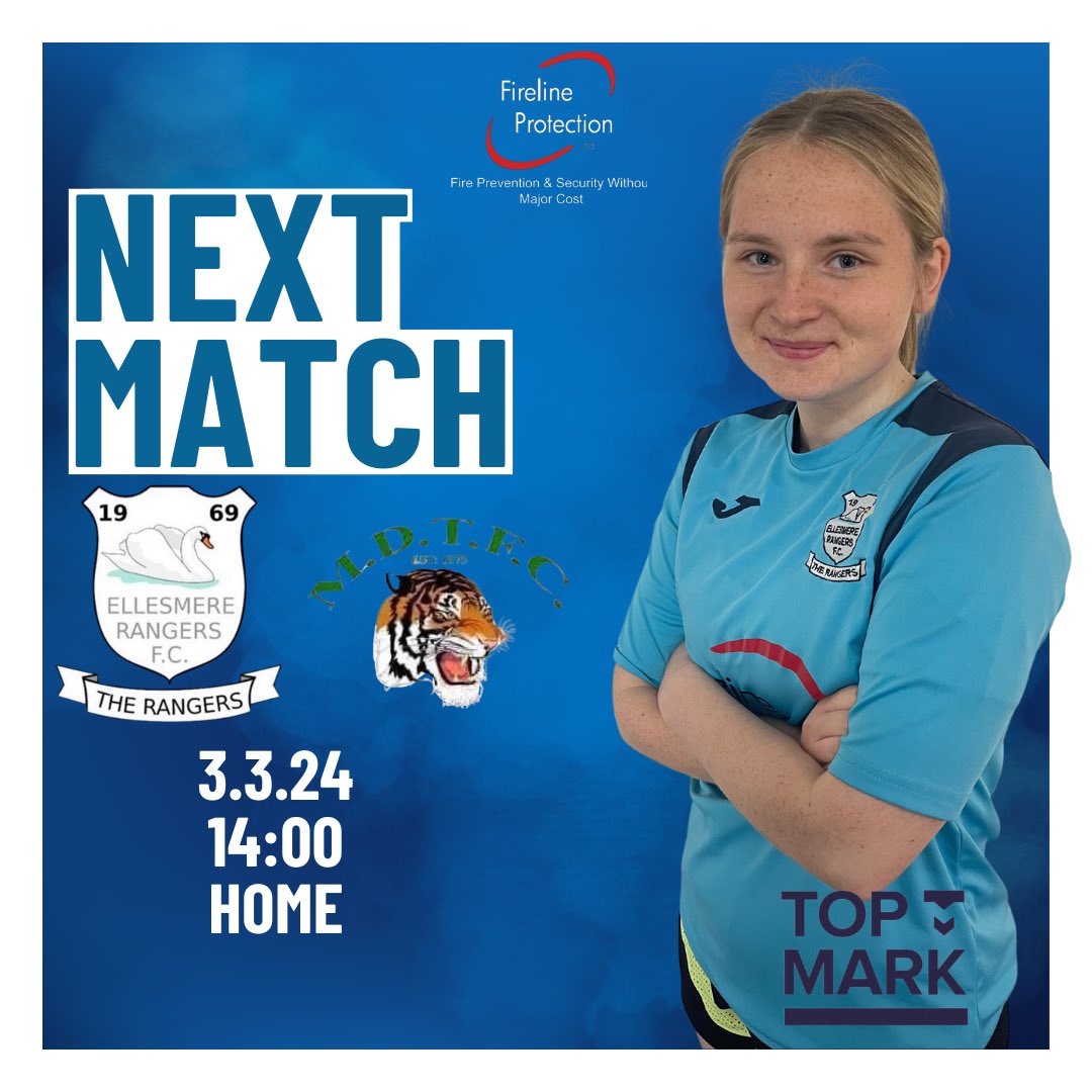 🔵NEXT MATCH🔵

The ladies welcome Market Drayton to Beech Grove this weekend. 

📆 Sunday 3rd March 
⏰ 2pm KO
📍Beech Grove, Ellesmere 
🆚 Market Drayon Ladies
🏆 Shropshire FA Women's Super League