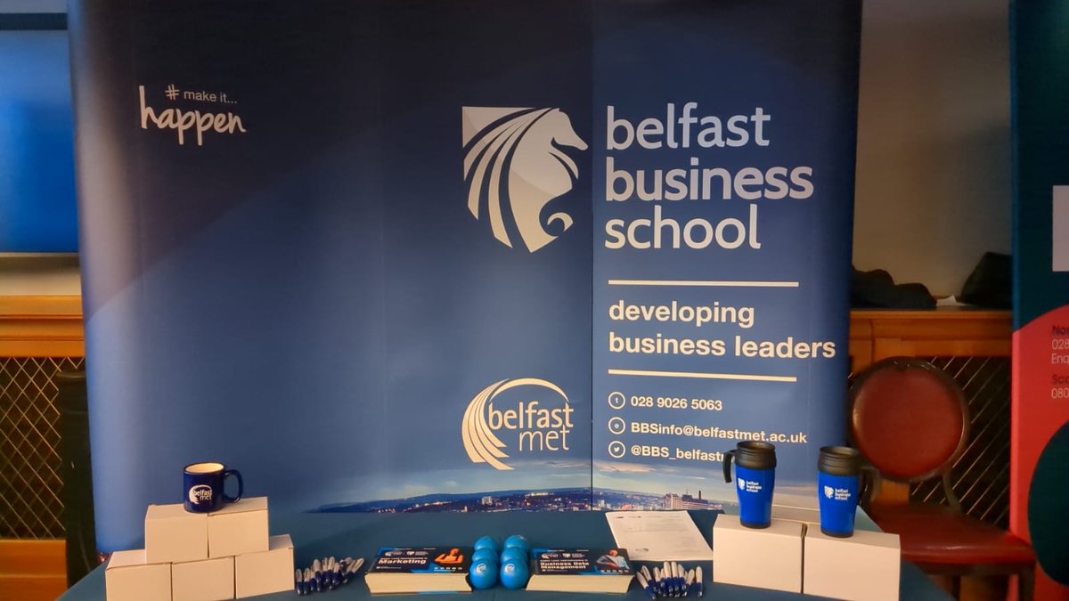 The team from @bfastmet are set up and ready to go at the @MLN_NI Summit at @TitanicBelfast Looking forward to a great day. #MLNSuMMit