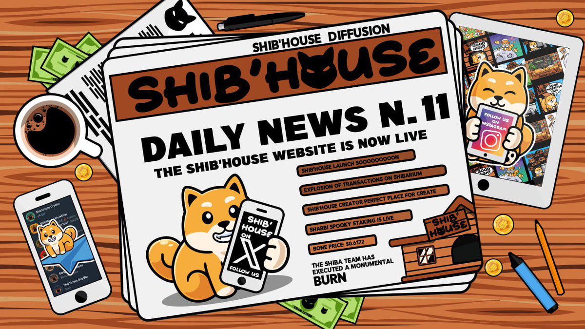 shibhouse_unity's tweet photo. Such great news lately about #Shibarium 🐕🍖

The launch is approaching 🚀

Join us on #Telegram to stay in the loop with updates and explore all the players and possibilities in this ecosystem ! 📰

WOOF !

#SHIB #BONE #TREAT #SHIBHOUSE https://t.co/8FGKnDPuzO