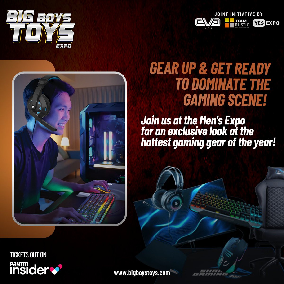 __BroTown__'s tweet photo. Dominate the virtual world at the Men's Expo in Jio World Convention Center.

#men #expo #bbt #bigboystoysexpo #luxuryliving #luxurylife #life #luxurylifestyle #lifestyle #experience #gadgets #robots #watch #watchlover #mensfashion #mens #mensstyle #menstyle #luxurylifestyle https://t.co/cPcqOnpXyB