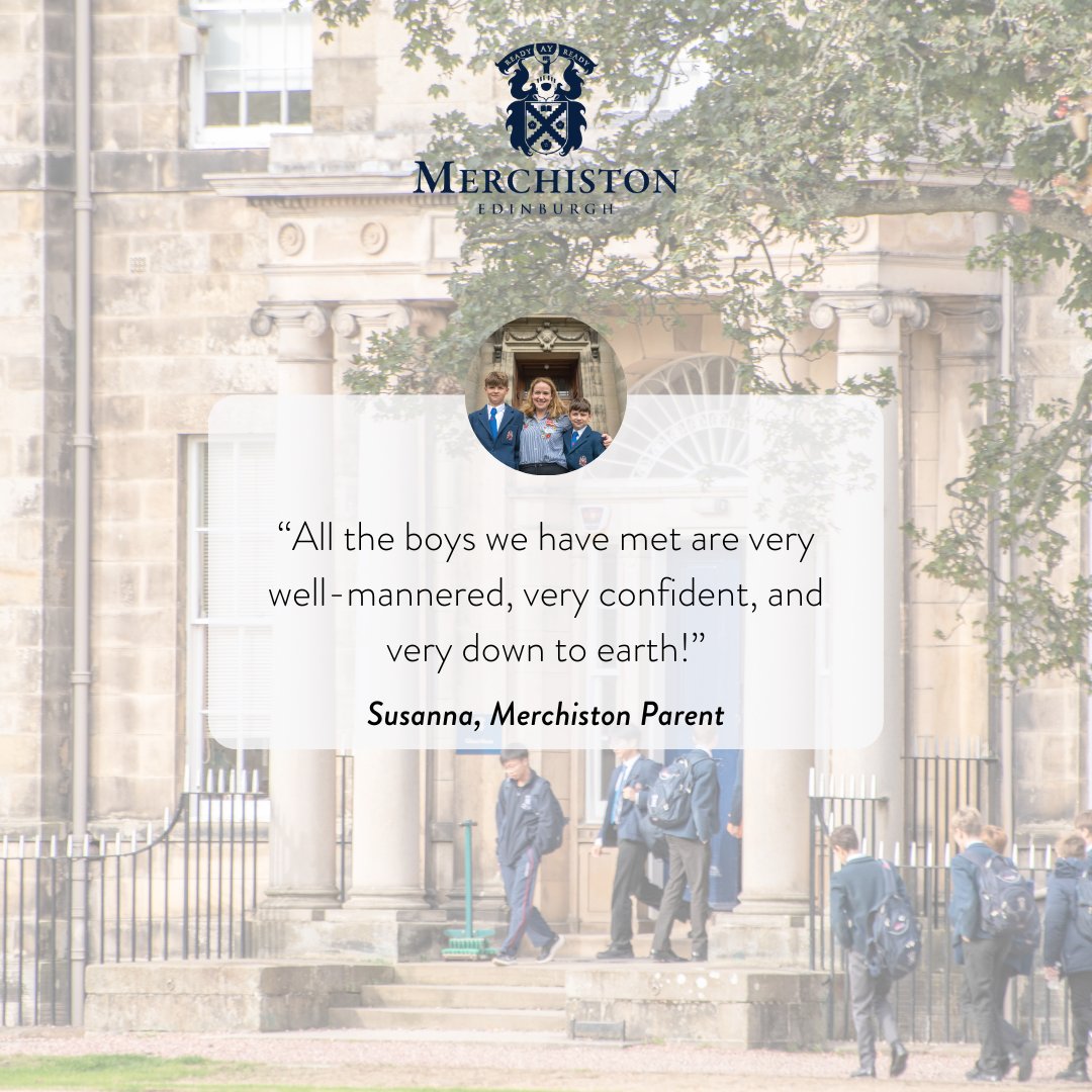 Our students are our best ambassadors and a strong reflection of Merchiston’s school values ✨ You can speak to existing students in our Open Morning on 09 March. Click the link below to register: ow.ly/eJyO50QwFQ6