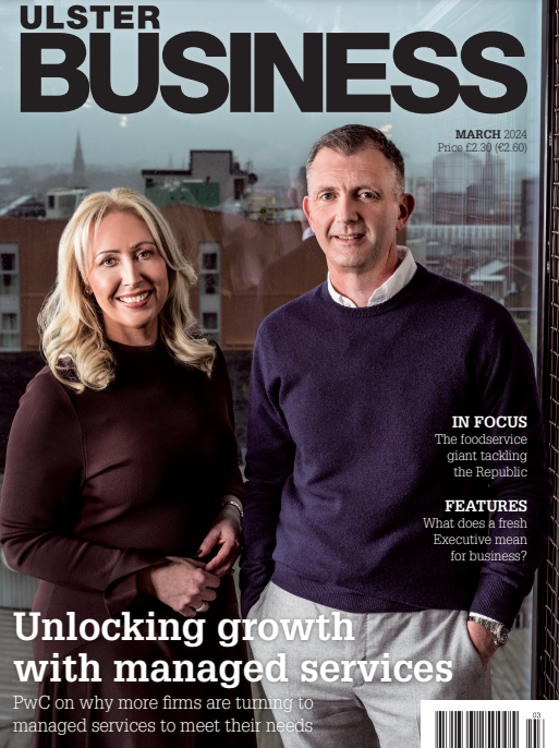 UlsterBusiness's tweet photo. The March edition of Ulster Business will be hitting desks next week.

Our front cover story features @PwC_UK, we speak to @CathalCJG70 about big growth plans, @pavelbarter on Executive priorities, along with a raft of news, profiles, analysis and features https://t.co/zCHfKWmy0x