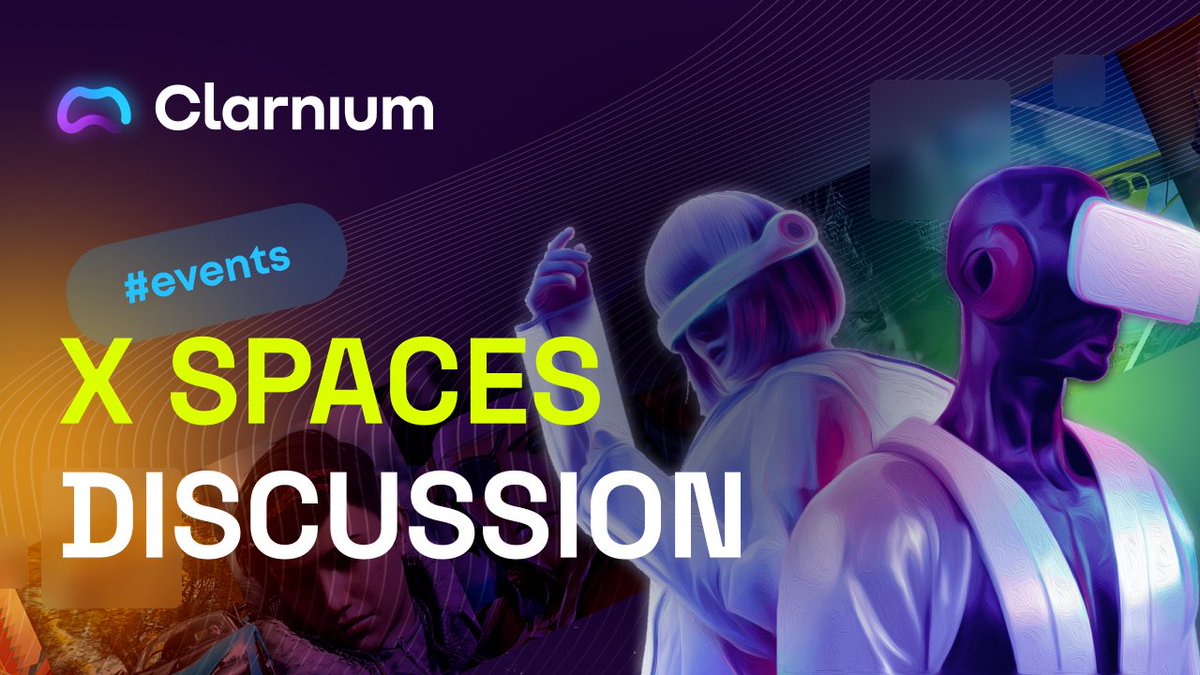 Clarnium Spaces, edition #2😎 Let's chat about gaming assets and all about them: what assets a game should have or not, how games are utilizing them, what's their real utility and many more. Set reminders here twitter.com/i/spaces/1ypKd… Already approved speakers are:…