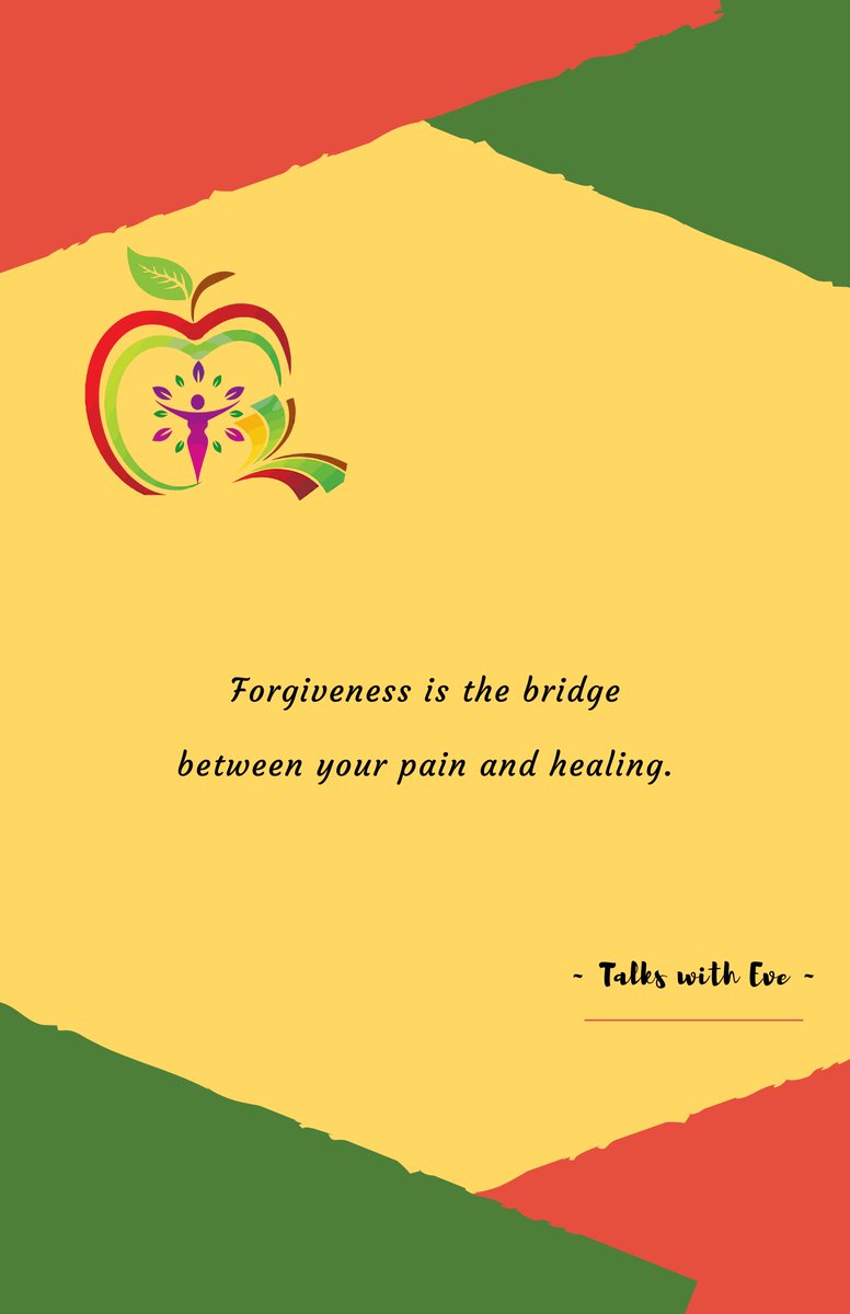 #unforgiveness leaves you with #ongoingpain and probably #bitterness #choosingtoforgive gives you a chance to #takeabreak and #intime be able to #setaside #yourpain It’s the #onlyway to #moveforward and #beginthehealingprocess #forgivenessfriday #talkssee #talkswitheve